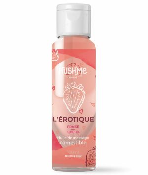Huile de Massage erotique comestible au CBD